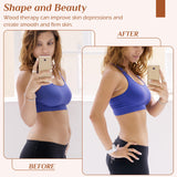 Wood Therapy Massage Tools, Wooden Lymphatic Drainage Massager, Body Sculpting Tools, Wood Therapy Tools for Cellulite Reduction, Muscle Tension Relief, Body Contouring and Shape Enhancement MoHern