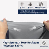 EAST OAK 4 Pieces Patio Furniture Set Cover, 600D Heavy-Duty Fabric, Waterproof, Dustproof and All-Weather Resistant, Outdoor Loveseat Cover, 2 Single Sofa Cover, Coffee Table Cover Included, Grey EAST OAK