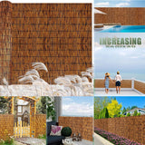 Natural Reed Fencing,Decorative Bamboo Fencing 2ft 3ft 4ft 5ft 6ft High Roll Reed Screen Curtain Balcony Reed Fence Roll for Outdoor Backyard Patio, Decorative Fence,Privacy Screen(91x305cm(3x10ft)) ZMNXAS