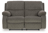 Signature Design by Ashley Scranto Contemporary Manual Reclining Loveseat, Gray Signature Design by Ashley