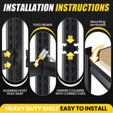 72”H*46”W Garage Shelving Heavy Duty, Adjustable Garage Shelves, 2500LBS Storage Shelves, 5-Tier Metal Shelving Units, Easy Assembly Wood Shelves, Utility Storage Rack Shelf for Warehouse, Pantry CVGFDR