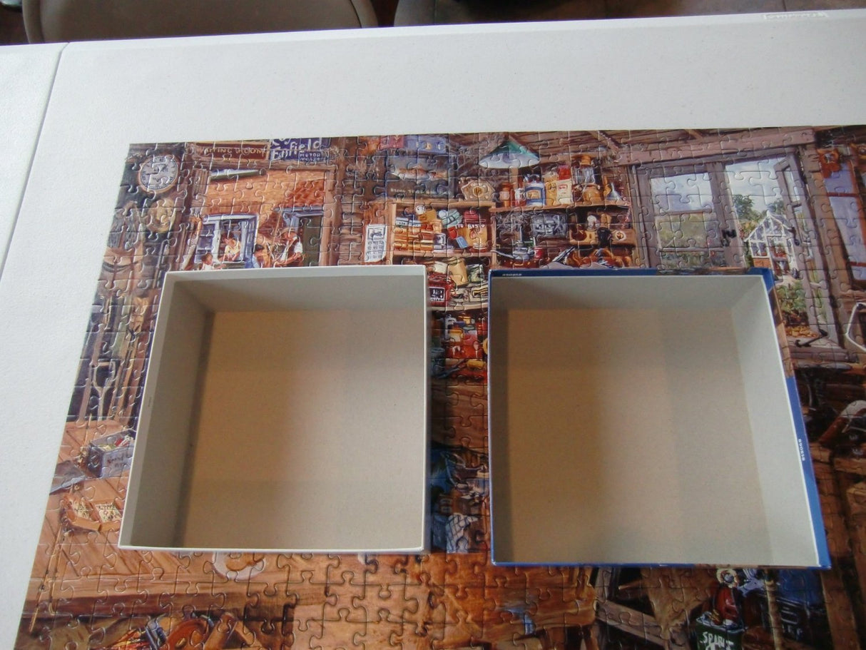 Ravensburger Dad's Shed | 500-Piece Large Format Jigsaw Puzzle | Unique Softclick Technology | Ideal for Adults and Kids Ravensburger