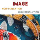 Fall Fish Puzzles for Adults 1000 Pieces, Autumn Nature Art Jigsaw Puzzles, Flower Lotus Pond Puzzles BBOLDIN