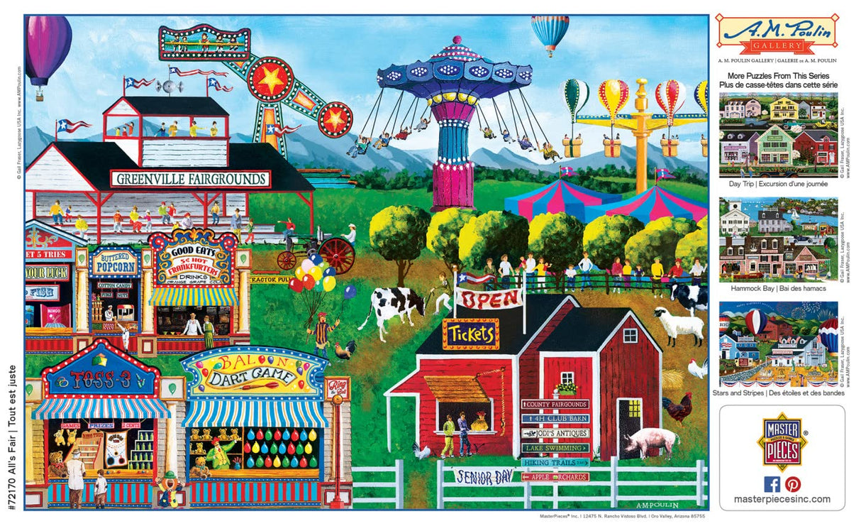 MasterPieces 1000 Piece Jigsaw Puzzle for Adults, Family, Or Youth - All's Fair - 19.25"x26.75" Masterpieces