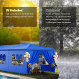 Party Tent 10x30 Outdoor Wedding Tents for Parties, Heavy Duty Canopy Event Tents for Parties Gazebo Shelter with 8 Removable Sidewalls Waterproof Party Wedding BBQ Events Tent Shelter susici