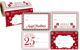 Jumbo Christmas Gift Tag Stickers 60 Count Modern Red, White, Silver, and Gold Xmas Designs - Looks Great on Gifts Presents, Wrapping Paper and Gift Bags. Paper and Presents