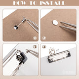 AUEAR, 6 Pack Sublimation Clipboard Blanks 9x12 MDF A4 White for Office Teacher DIY Craft AUEAR