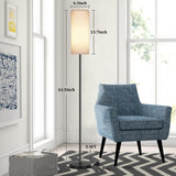 PARTPHONER Floor Lamp for Living Room, Modern Standing Lamps with Lampshade, Minimalist Tall Lamp with Foot Switch for Living Room, Bedroom, Kids Room, Office(Bulb Not Included) PARTPHONER