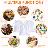 Cosblank 24 Pcs Sublimation Drawstring Bags Blanks 5" x 7" Sublimation Gift Bags Satin Bags Reusable Jewelry Bags Pouches for Goodies Wedding Favor Bags for Baby Shower Birthday DIY (White) Cosblank