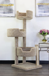 New Cat Condos Real Wood and Carpeted Cat Tree New Cat Condos