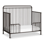 Namesake Winston 4-in-1 Convertible Metal Crib in Vintage Iron, Greenguard Gold Certified NAMESAKE