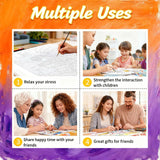 Gemozaic Paint by Numbers Kit for Adults, Dragon Adults' Paint-by-Number Kits on Canvas with Acrylic Paints and Brushes, 16 x 20 Inch Gemozaic