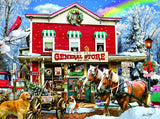 SUNSOUT INC - Old General Store Winter - 1000 pc Jigsaw Puzzle by Artist: Lori Schory - Finished Size 20" x 27" - MPN# 35246 SunsOut