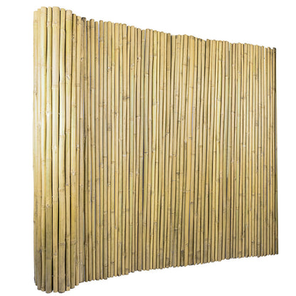 Jollybower 6Ft High x 8 Ft Long x 0.7In D Bamboo Screen, Natural Bamboo Fence Rolls, Eco-Friendly Bamboo Fencing for Outdoor Balcony Patio Garden Border Pool - WoodArtSupply