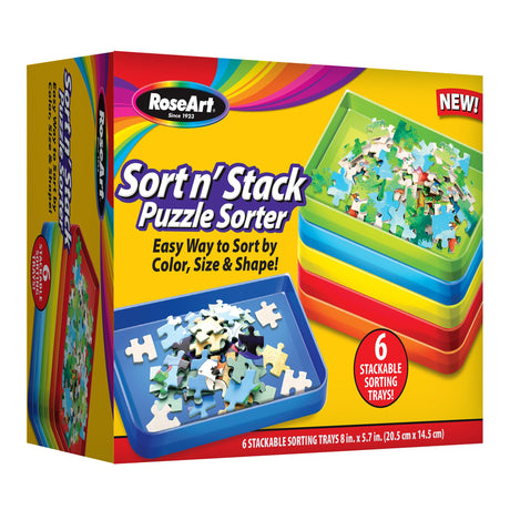 RoseArt - Sort N'Stack Puzzle Sorter for Adults RoseArt