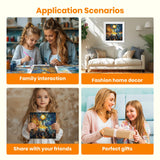 Bowetile 5D Diamond Art Phoenix Kits for Adults Beginners, Animals Diamond Painting Phoenix Kits, DIY Full Round Drill Diamonds Dots Paintings Picture Gem Art Craft for Home Wall Decor 12x12 Inch Bowetile