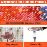 WUDWL Square Diamond Painting Kits Square Drill Diamond Painting,Square Diamond Art,3 Pack Sun Moon and Stars DIY Gem Art Kits for Adults and Crafts for Gifts and Home Wall Decor 12x16inch WUDWL
