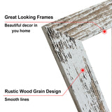 SESEAT 8x10 Picture Frame Rustic Distressed White, Display Pictures for Wall and Tabletop, 1 Pack SESEAT