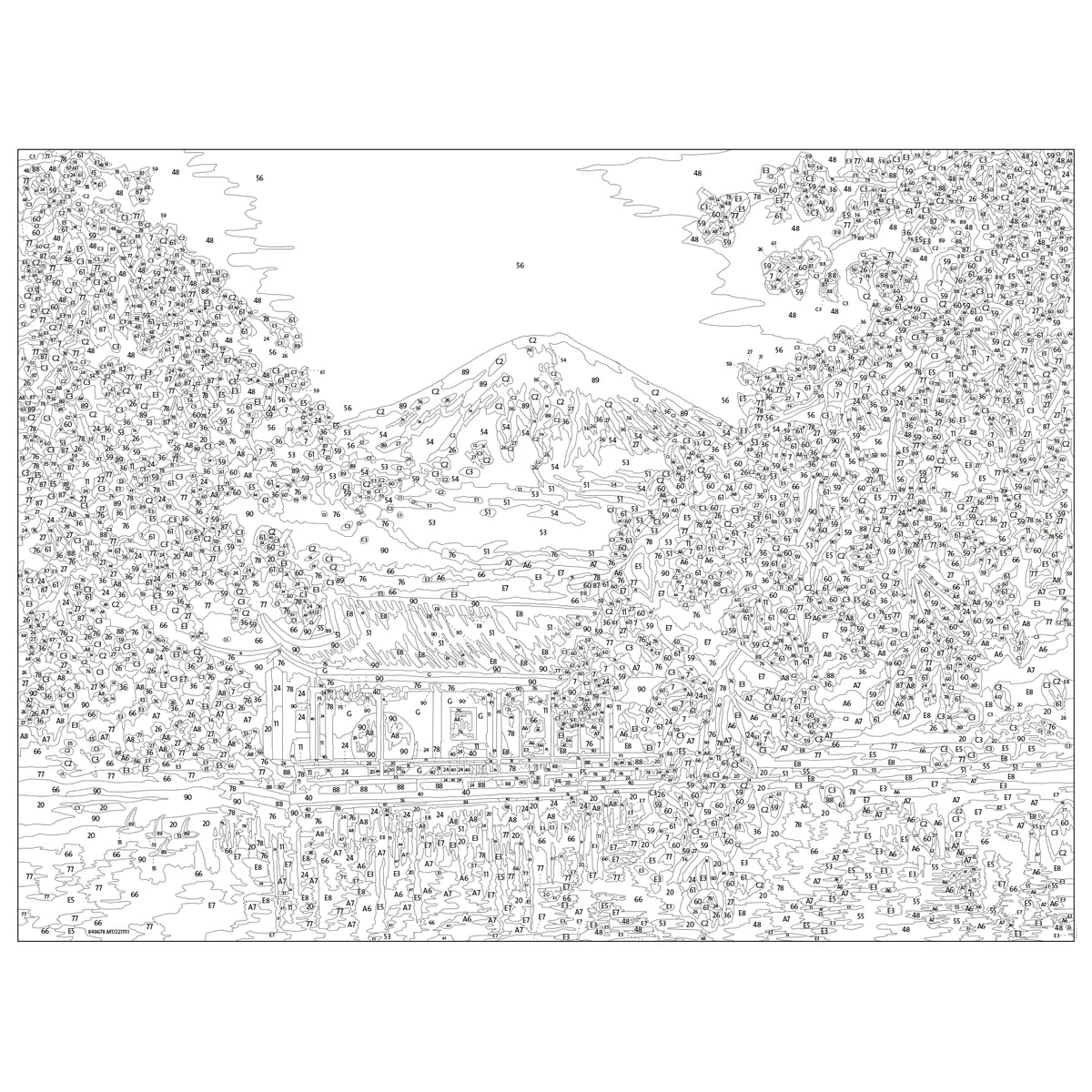 Ravensburger CreArt Japanese Spring Paint by Numbers Kit for Adults - Painting Arts and Crafts for Ages 14 and Up Ravensburger