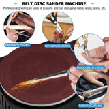 MXBAOHENG Mini Disc Sander 6-Inch, Multifunctional Belt Sander 1.2-Inch by 15-Inch, for Wood Crafts Metal Stone Grinding, Small Spindle Sander MXBAOHENG