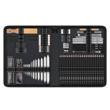 HIFORNY 100 PCS Drawing Set Sketching Kit,Sketch Pencils Art Supplies with Graphite,Charcoal,Blending Tools & Accessories,Portable Zippered Travel Case for Artists & Beginners HIFORNY