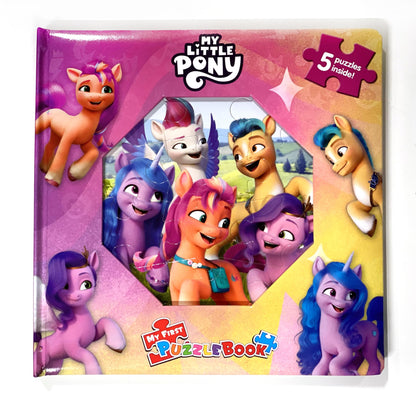 My Little Pony My First Puzzle Book - Jigsaw Puzzles for kids, 10-page board book, 5 puzzles to enjoy