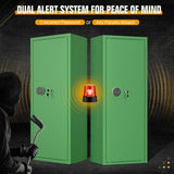 INTERGREAT 10-15 Rifle Gun Safe, Gun Cabinet for Home Rifle and Pistols with Digital Keypad and 4 Pistol Pockets, Quick Access Firearm Safes & Cabinets with Removable Shelf and Racks,Green INTERGREAT