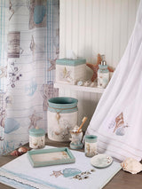 Avanti Linens - Toothbrush Holder, Countertop Essentials, Farmhouse Chic Bathroom Decor (Farmhouse Shell Collection) Avanti Linens