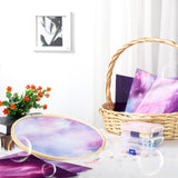 Macarrie 6 Pieces Aida Cloth 14 Count Embroidery Fabric 11.81 x 17.72 Inch Cross Aida Sky Printed Patterns Cross Cloth Embroidery for DIY Art Craft Handwork Macarrie