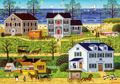 Buffalo Games - Charles Wysocki - Gull's Nest - 500 Piece Jigsaw Puzzle for Adults -Challenging Puzzle Perfect for Game Nights - Finished Size is 21.25 x 15.00 Buffalo Games