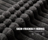 Modular Sectional Sofa 3-Seater Modular Couch with Deep Seat Memory Foam Cloud Chair with Pillows Oversized Sectional Sofa for Living Room Bedroom (Strip Grey, 3-Seater) Hobestluk