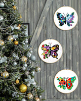 3 Pieces Embroidery Hoops, 8 inch Bamboo Frame Circle Cross Stitch Hoop Ring Embroidery Hoops Set for Embroidery and Cross Stitch TINDTOP