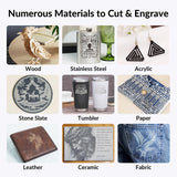 WeCreat MakeIt Laser Engraver and Cutter, 20W(20,000mW) 4-in-1 Desktop Diode Laser Engraver Machine with Smart Camera, Rotary, Auto-Lifting Enclosure, Air Assist and Laser Bed for Wood Acrylic Metal WeCreat MakeIt