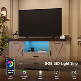 Maupvit Farmhouse TV Stand for 65 Inch TV, Television Stands with Drawers, TV Console with Storage, 58.3" TV Cabinets,Modern Entertainment Center for Living Room Bedroom,White Maupvit