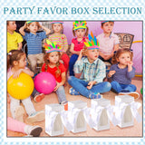 Fulmoon 12 Sets Sublimation Glass Gift Boxes Christmas Thank You Glass Cup Boxes with Ribbon Gift Wrap Boxes for Thanksgiving Christmas Shipping Blanks Sublimation Gift Wrapping (White) Fulmoon