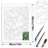 Bimkole Fish Paint by Number for Adults, DIY Oil Painting Kit on Canvas with Paintbrushes and Acrylic Pigment, for Paint by Numbers for Beginner, for Home Wall Decor (16x20Inch) Qm2833 Bimkole