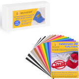 New brothread Tearaway Embroidery Stabilizer Backing for Caps and Hats - 4" x 8" 125 Sheets+15PCS Embroidery Puffy Foam 9″x12″ Large Size 3MM Creating 3D Embroidery Effect for Caps, Garments, Jackets New brothread
