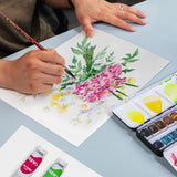XWT 60 Sheets Watercolor Paper Bulk, 5x7in 140lb/300gsm, Cold Pressed Acid Free Natural White Textured Water Color Painting Art Supplies, Drawing Gift for Artists, Students, Kids XWT
