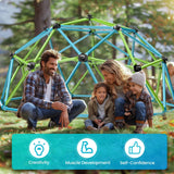 Easyego Climbing Dome, 10FT Jungle Gym with Swing for Kids 3 to 10 Outdoor Play Equipment, Supports 800lbs Toddler Play Set, Anti-Rust & Easy Assembly, Gift for Boys Girls Easyego