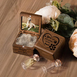 iDIY Personalized Dog Memorial Gifts, Pet Memorial Gifts for Dogs or Cats, Pet Hair Keepsake Box, Wooden Pet Fur Ashes Memorial Box, Pet Loss Sympathy Gift for Dogs Cats iDIY