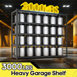 Nexvrtau 5 Tier Adjustable Metal Shelving Storage Rack,Storage Shelves,59.8" Wx24 Dx76.6 H Garage Shelving Heavy Duty,Industrial Shelving Unit for Basement,Warehouse,Garage Organization.1 Pack Nexvrtau