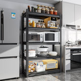 ZLBRDS 59" W Garage Shelving, 3000LBS Heavy Duty Shelving, Adjustable 5 Tier Metal Garage Storage Shelves, Storage Shelves for Industrial, Warehouse, Basement ZLBRDS