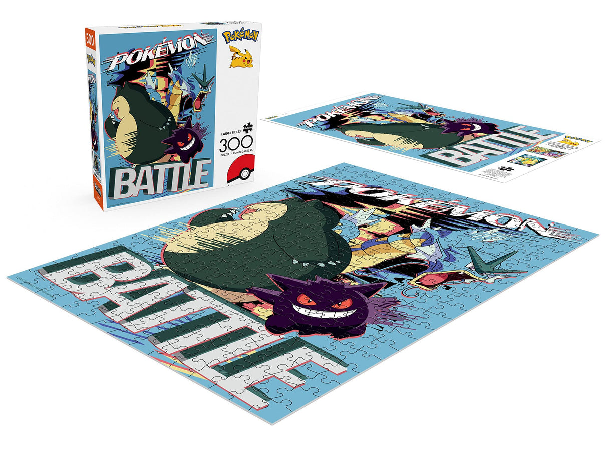 Buffalo Games - Pokemon - Battle Distortion - 300 Piece Jigsaw Puzzle for Adults -Challenging Puzzle Perfect for Game Nights - Finished Size is 21.25 x 15.00 Buffalo Games