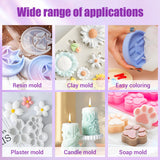 66oz Silicone Mold Making Kit - 1:1 Platinum Silicone Rubber for Casting Resin Molds, Jewelry Molds, Crafts – 15A Medium Hardness, Easy for Beginners & Pros Crafters SHORE RESIN