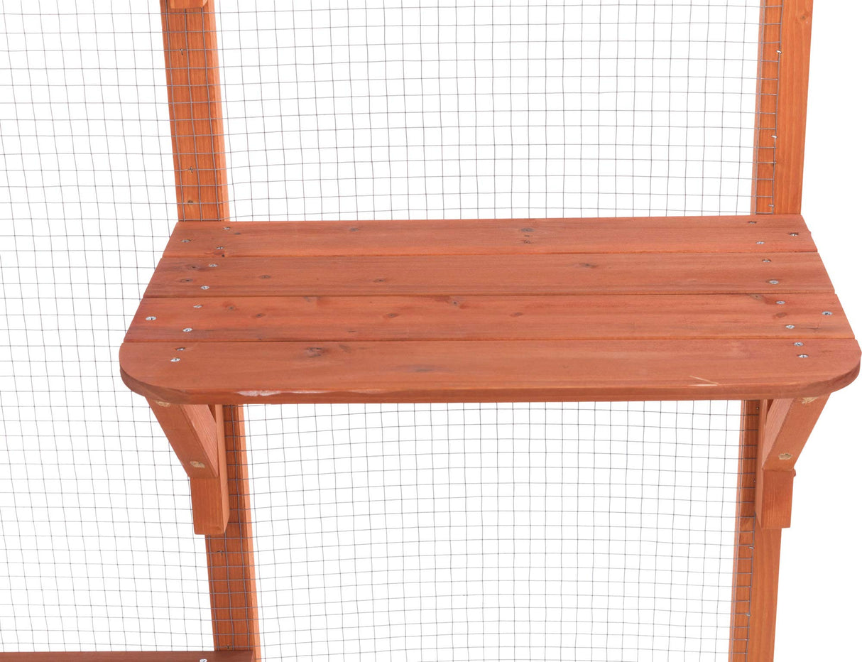 TRIXIE Outdoor Catio, Cat Enclosure with Roof, Large Cat Playpen with Platforms, Cat House, Cat Cage, Run-71 Inch TRIXIE