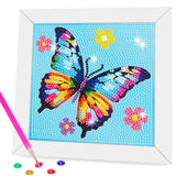 Diamond Art Kits for Kids - Crafts for Girls 8-12 - Dimond Art Paintings with Wooden Frame - Arts and Crafts for Kids Ages 4 6 10 - GEM Art Supplies for Boys Adults Beginners Home Wall Decor Gifts Nardoll