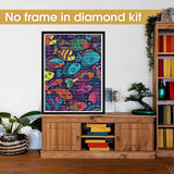 Bimkole 5D Diamond Art Kits for Adults Fish, Full Drill DIY Rhinestone Embroidery Set Paint with Diamonds Art by Number Kits Cross Stitch Home Wall Craft Decoration 12x16 Inch Bimkole