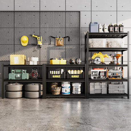 LI JIU HOME 6-Tier 55" W x 24" D x 84" H Garage Shelving 3500LBS Storage Shelves Heavy Duty Metal Shelf Unit Adjustable Basement Industrial Storage Racks (72 * 35 * 15.8) LI JIU HOME