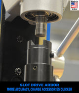 Hougen HMD904 115 Volt Magnetic Drill With Coolant Bottle Plus 1/2" Drill Chuck, Adapter and 12002 Rotabroach Cutter Kit Hougen