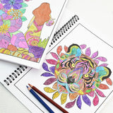 Ilyever 3 Pack Adult Stress Relief Coloring Book,60 Page Mandalas,Animal & Flower Patterns,Spiral Bound Women Coloring Books for Mindfulness & Relaxation for Christmas,Birthday&Holiday Party Gifts ilyever